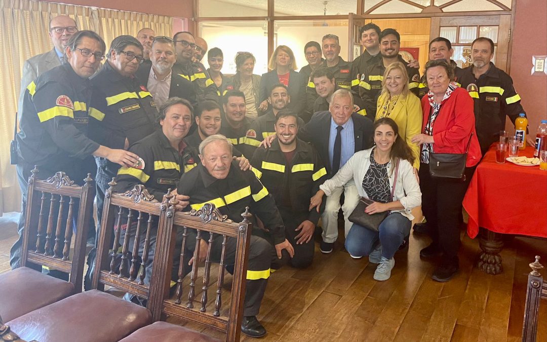 Hoy en la SESTA: Embajadora e Instituciones con los Bomberos Italianos de Valparaíso